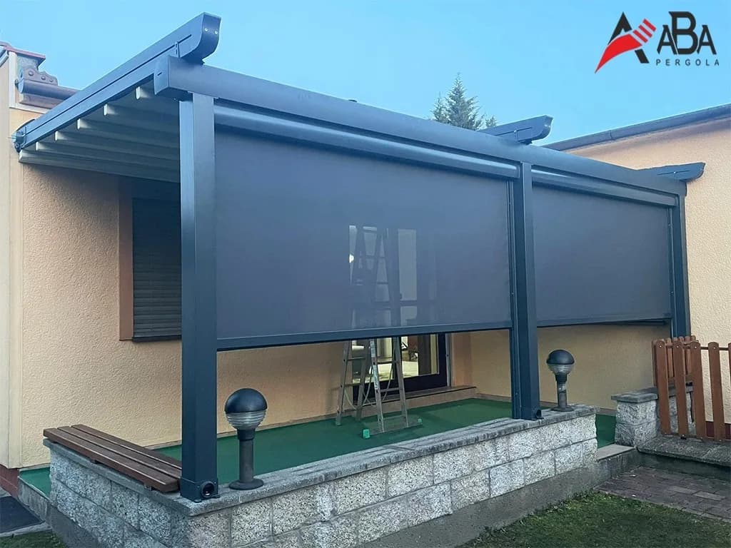 Technical aluminum profile engineering render